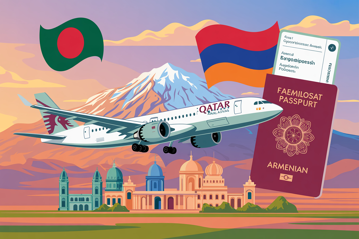 Armenia Visa for Qatar Residents with Bangladeshi Passport: Requirements and Application Process